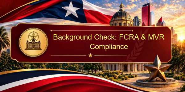Background Check: FCRA & MVR Compliance