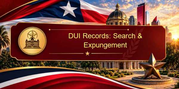DUI Records: Search & Expungement