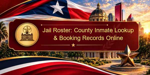 Jail Roster: County Inmate Lookup & Booking Records Online