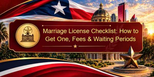 Marriage License Checklist: How to Get One, Fees & Waiting Periods