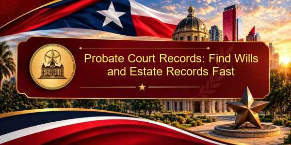 Probate Court Records: Find Wills and Estate Records Fast